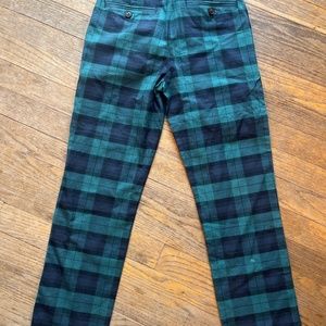Vineyard vines green and blue checkered pants